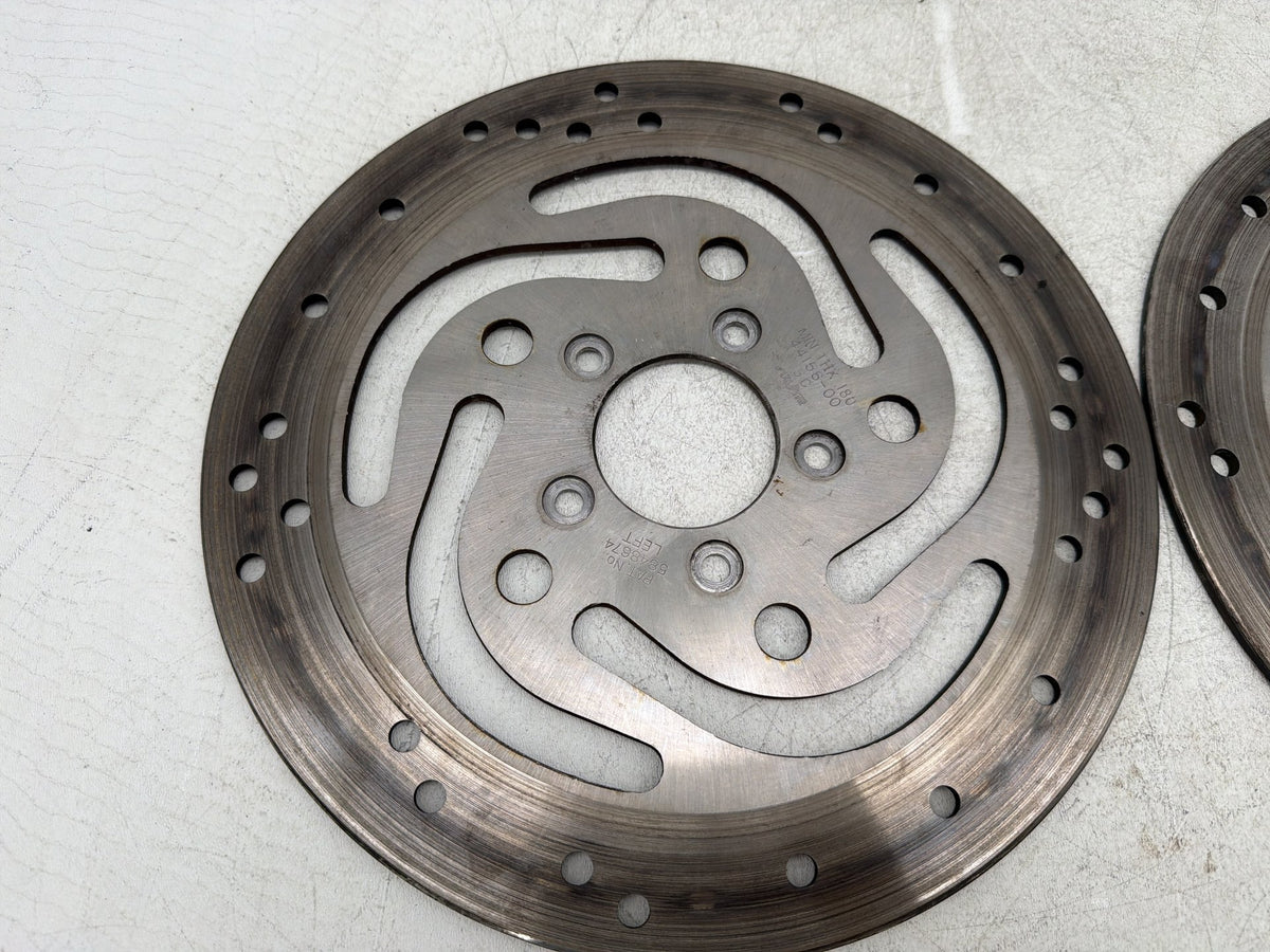 2004 Harley Electra Glide CVO Screamin Eagle OEM Front Brake Rotors Disc Pair