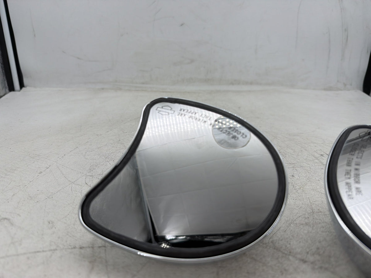 04 Harley Electra Glide Touring OEM Right & Left Fairing Rear View Mirror CHROME