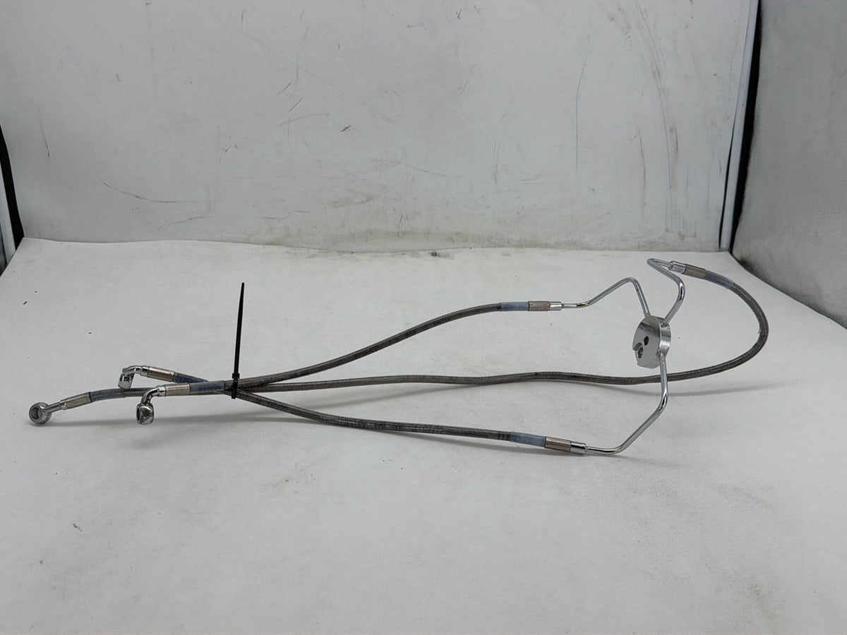 2007 Harley Street Glide Touring FLHX OEM Front Brake Hose Line Pipe