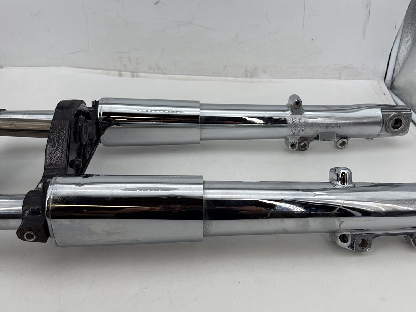 2013 Harley Street Glide Touring FLHX OEM Front Triple Tree Set & LH RH Fork Legs Sliders