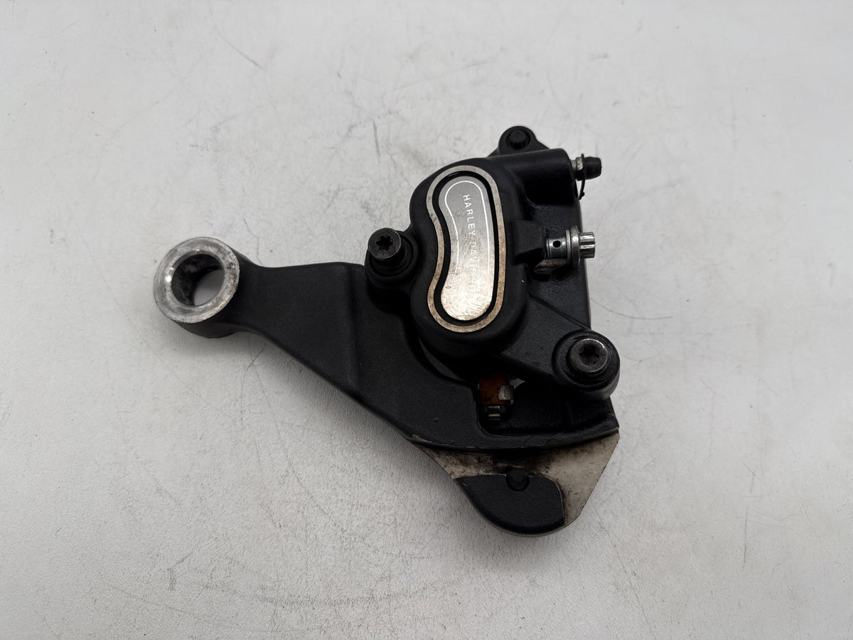 2008 Harley Softail Custom FXSTC OEM Rear Back Brake Caliper w/ Bracket