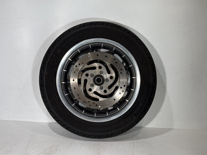 1999 - 2006 Harley-Davidson Touring Road King Police Front Wheel Rim Tire MT90B16 72H, Dunlop, 16"
