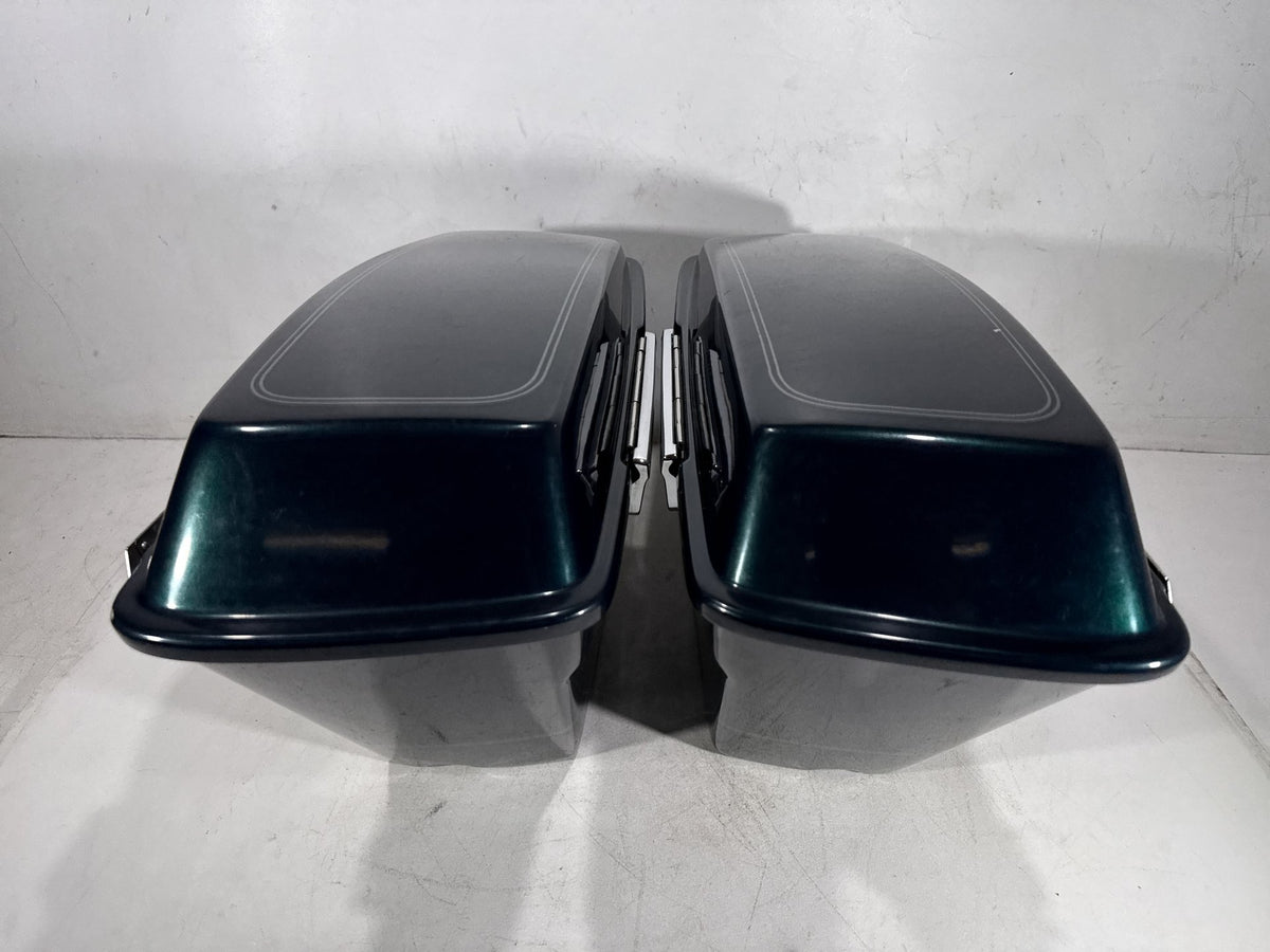 01 Harley Electra Glide Touring Classic OEM Left Right Saddlebags Luggage NOKey