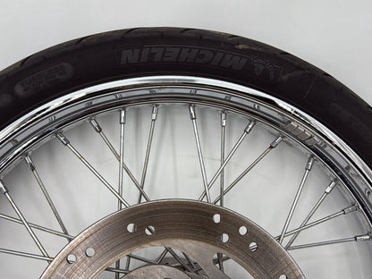 2004 - 2013 Harley-Davidson Sportster 883 Custom Front Wheel Rim Tire Spoked 44610-05