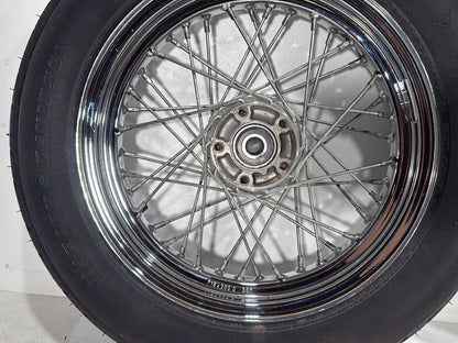 2001 Harley Sportster 883 Hugger XLH883 OEM Front Rear Wheel Rim Tire Spoked