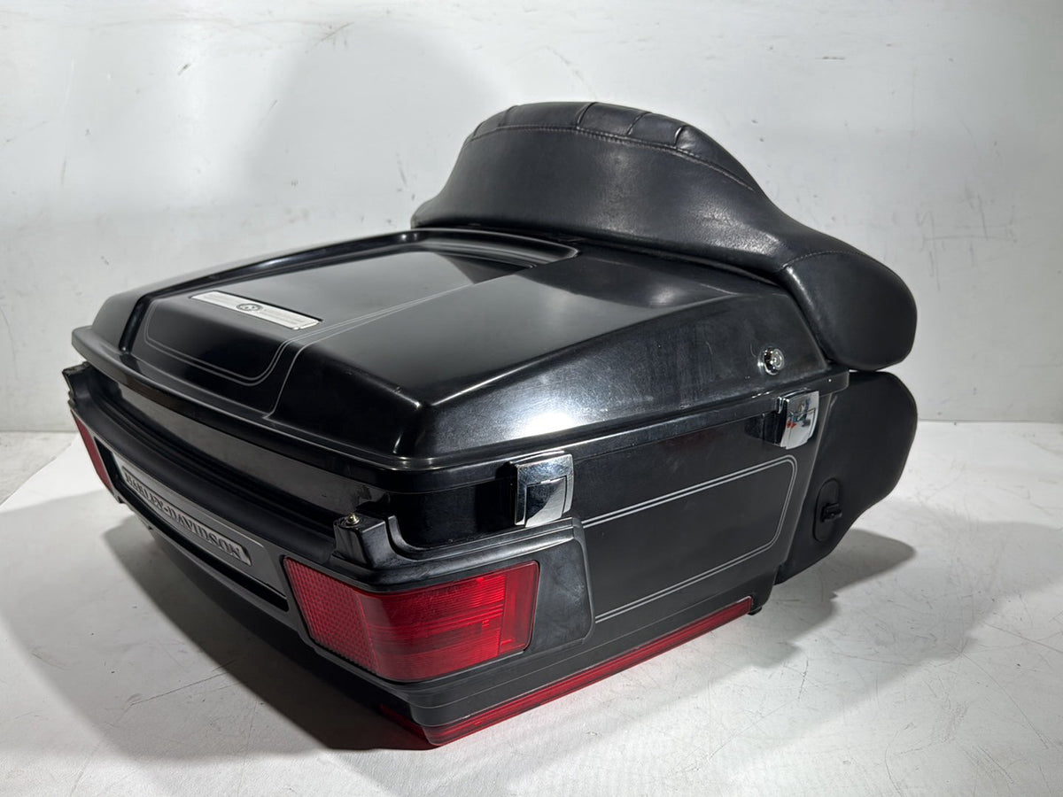 2008 Harley Electra Glide Touring Ultra OEM Pass Backrest Tour Pak Luggage NOKey