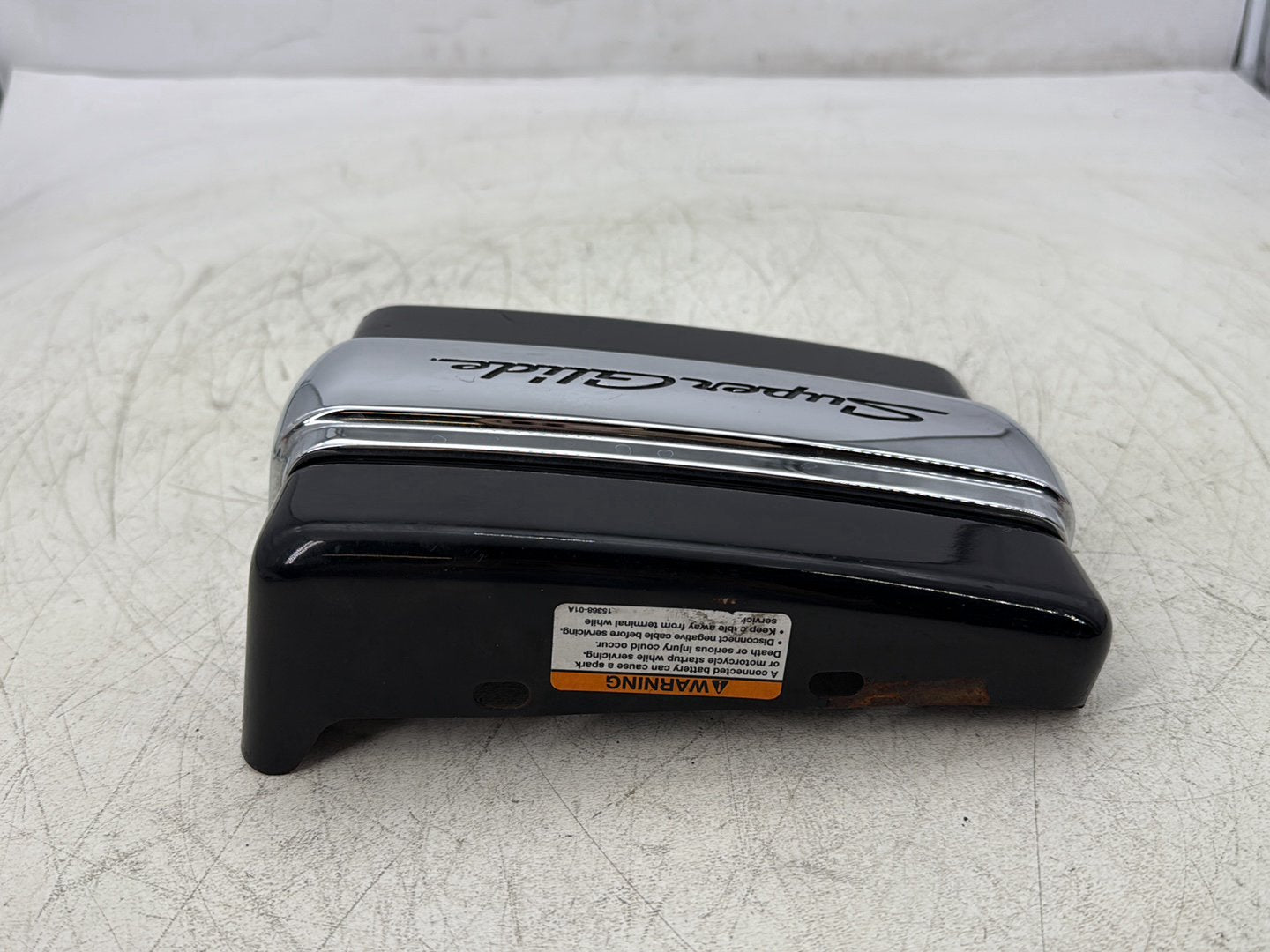 2012 Harley Dyna Super Glide Custom FXDCI OEM Lower Battery Tray Stay Box Cover Panel