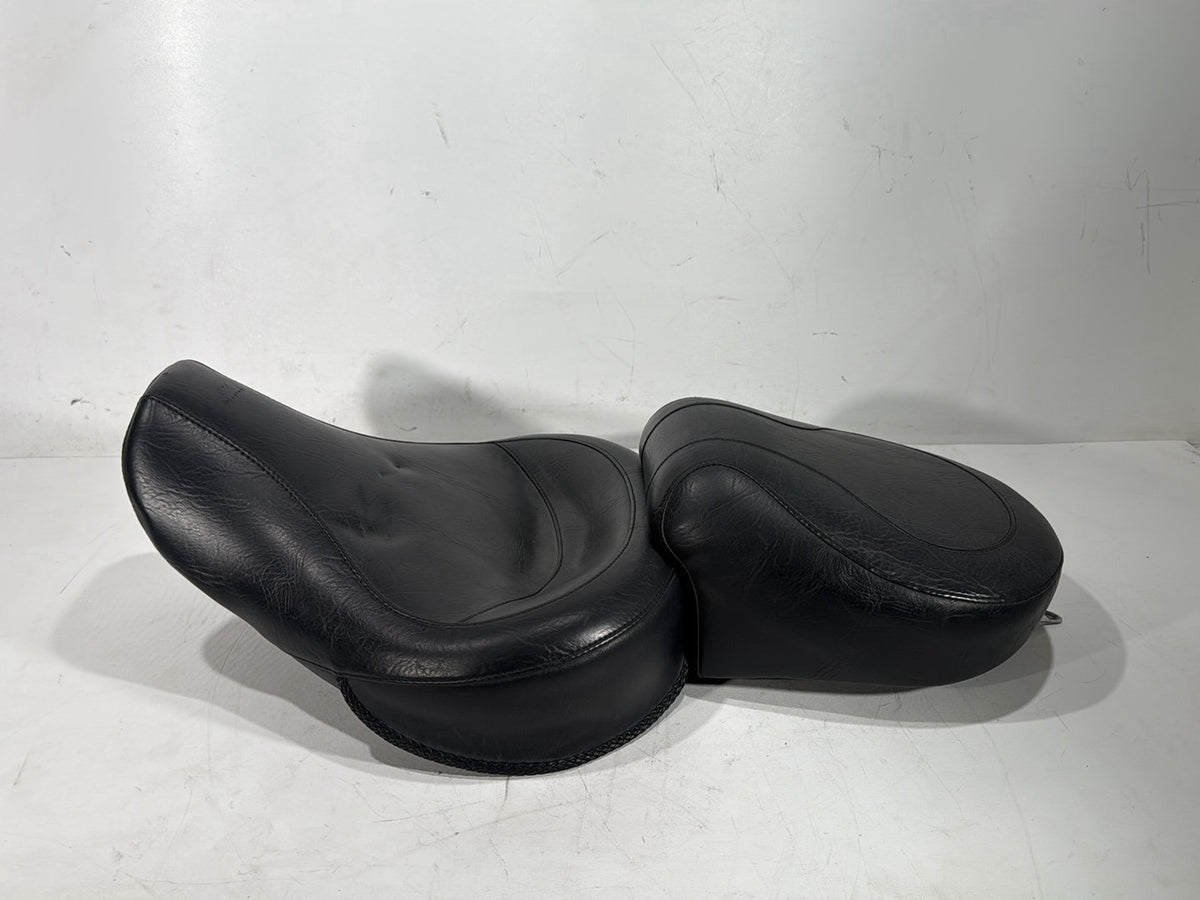 2000 Harley Dyna Wide Glide Passenger Rider Driver Seat Saddle Mustang * TORN *