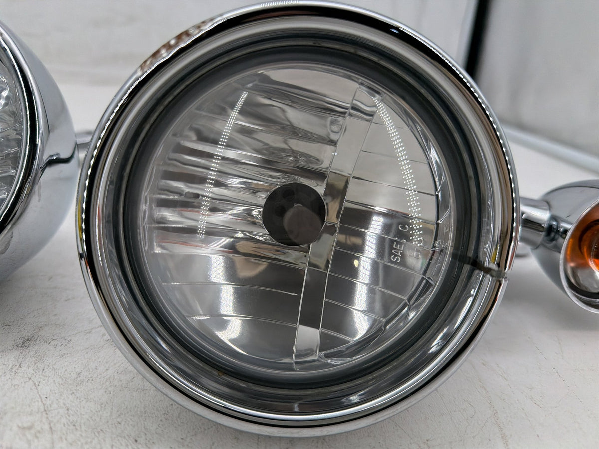 07 Harley Electra Touring CVO Eagle OEM Front Left Right Turn Signal Indicators