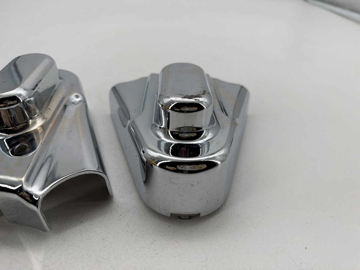1994 Harley Softail Custom FXSTC Trim Rear Wheel Axle Nut Covers Caps Kuryakyn