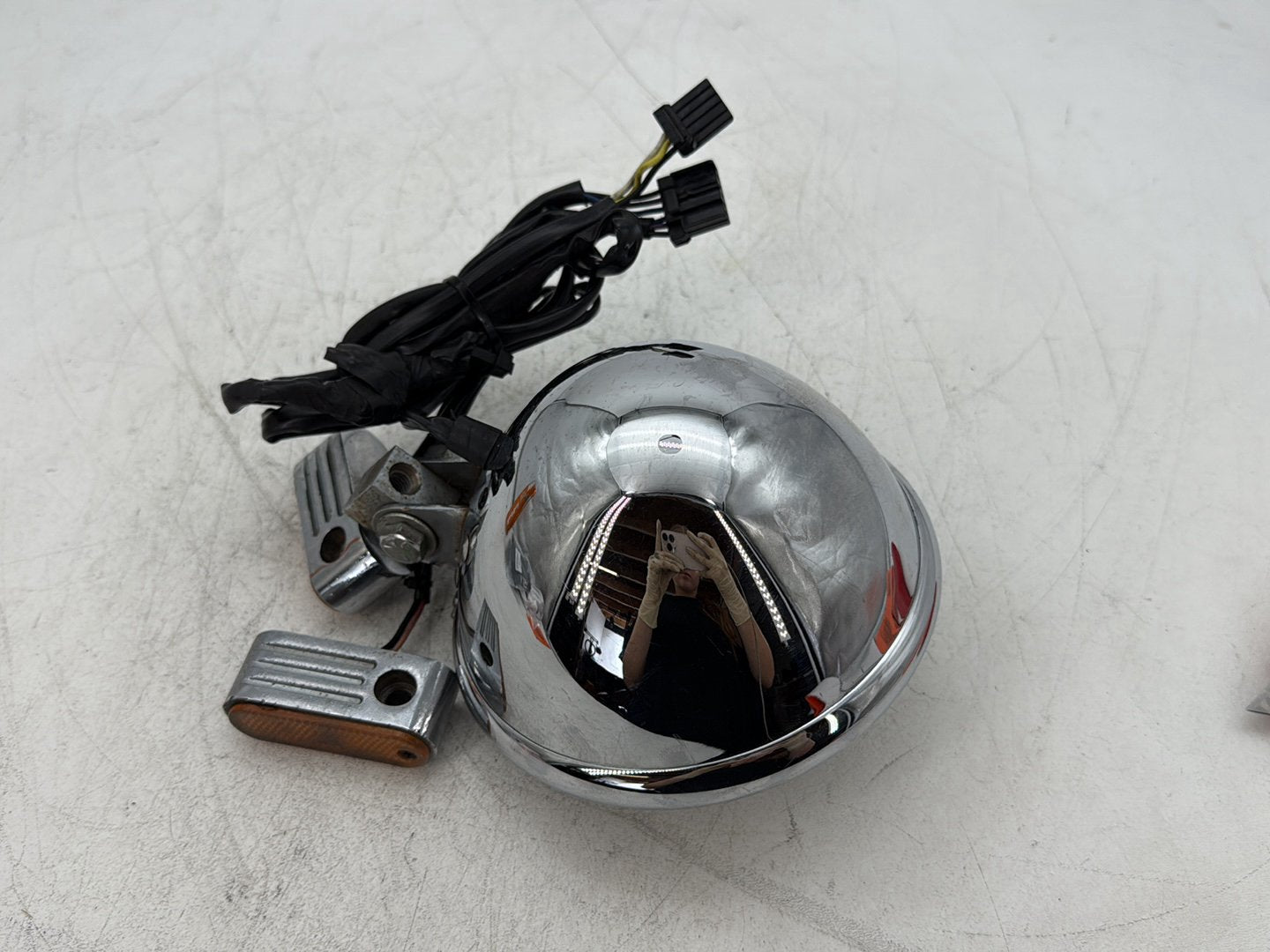 1998 Harley Softail Custom FXSTC OEM Headlight Headlamp Head Lamp Light LED