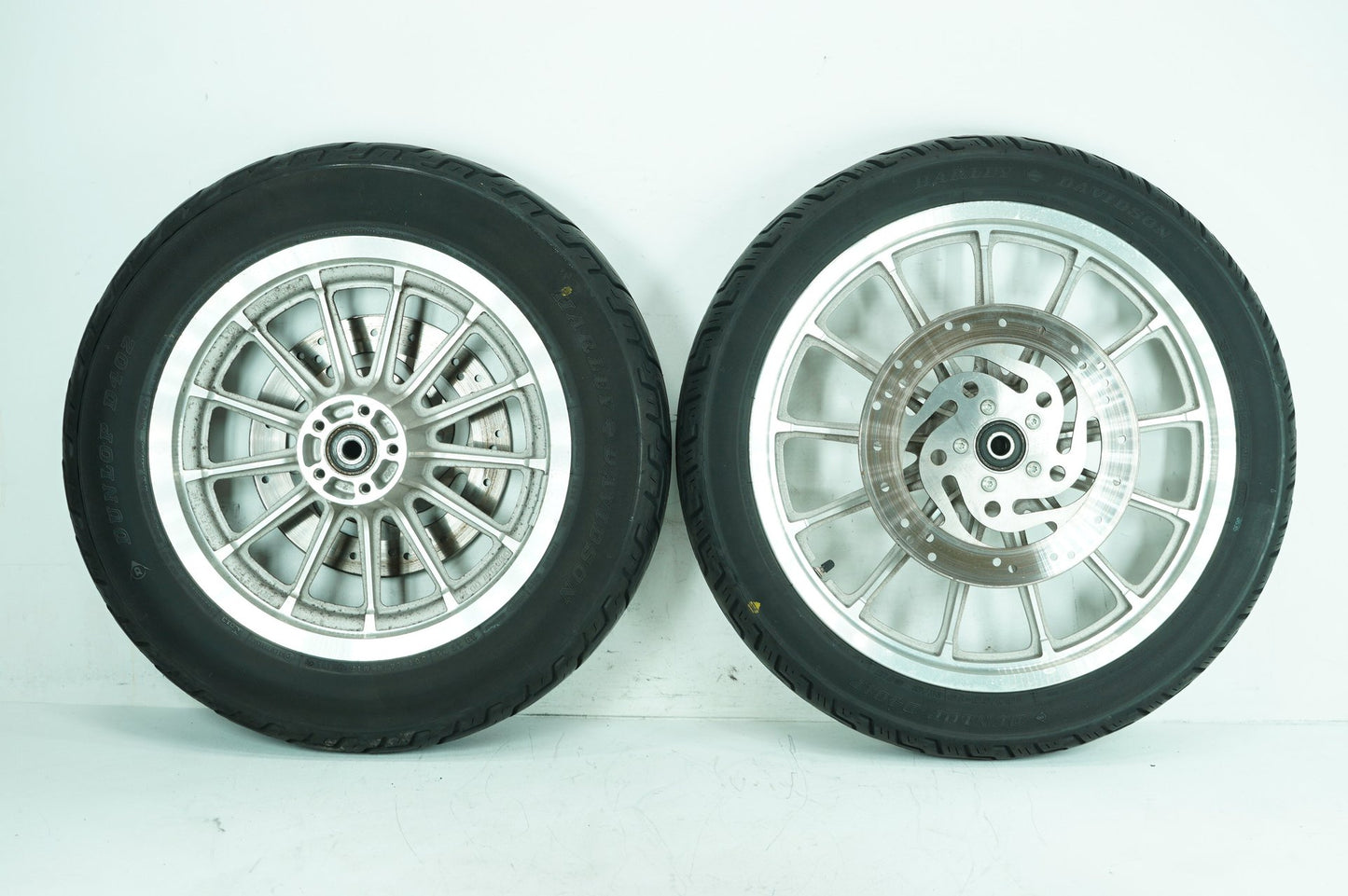 1989 - 2003 Harley-Davidson Sportster Hugger Front & Rear Wheel Rim Tire 43594-00A