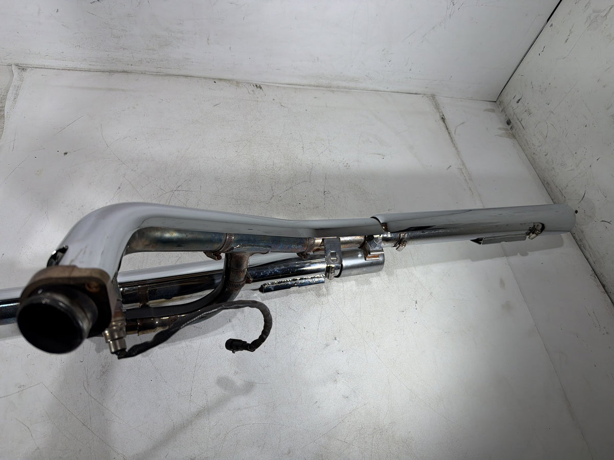07 Harley Dyna Super Glide Exhaust Header Pipes Muffler Vance & Hines NO Bracket