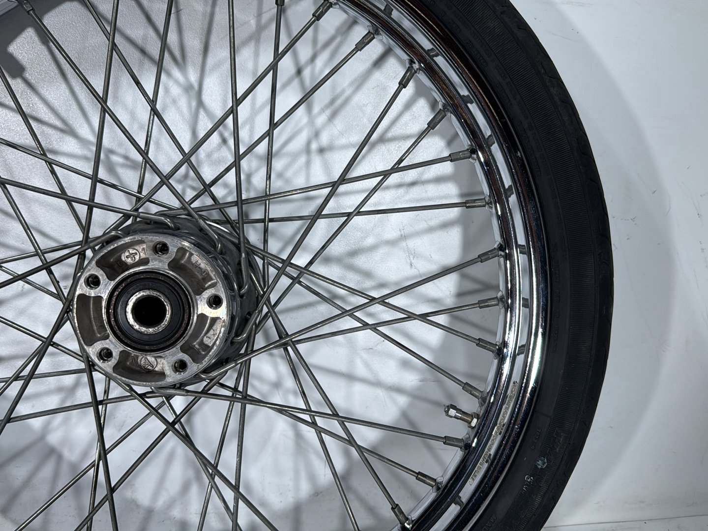 2000 Harley Dyna FXDWG Wide Glide OEM Front Wheel Rim Tire Spoked