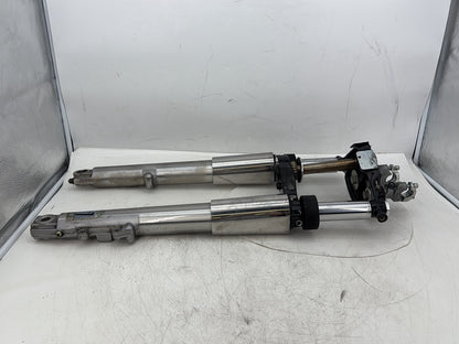 2006 Harley Electra Glide Touring Classic FLHTCI OEM Front Triple Tree Set & LH RH Fork Legs Sliders