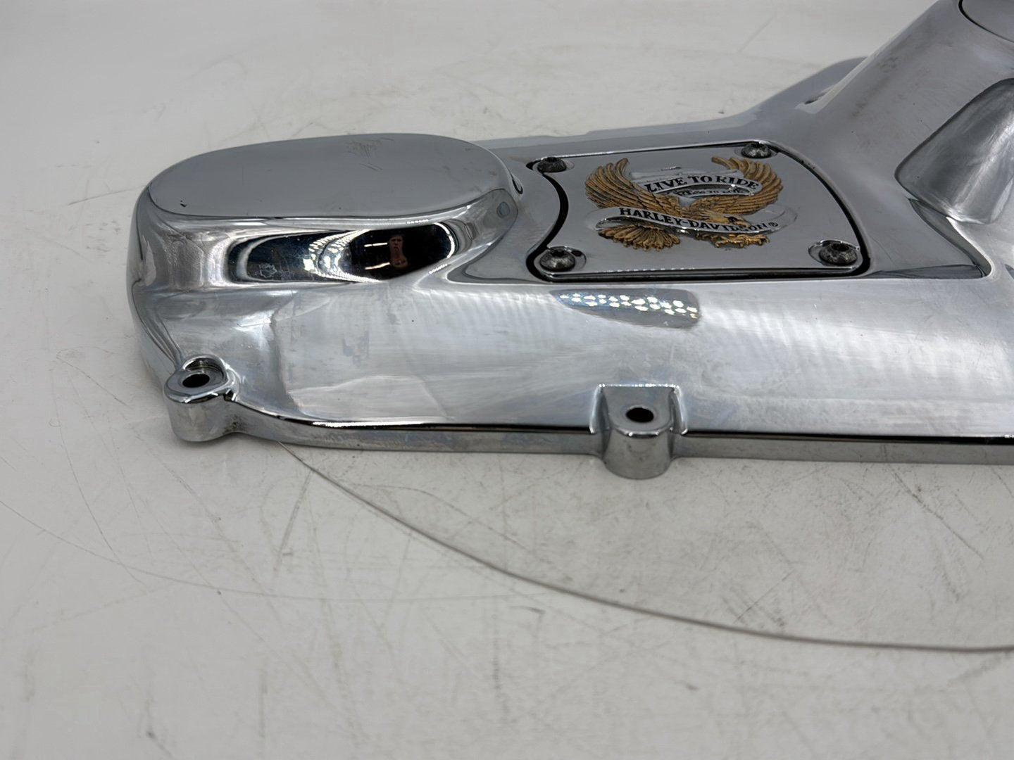 95 Harley Touring Electra Glide Classic Outer Primary Clutch Cover Golden Eagle