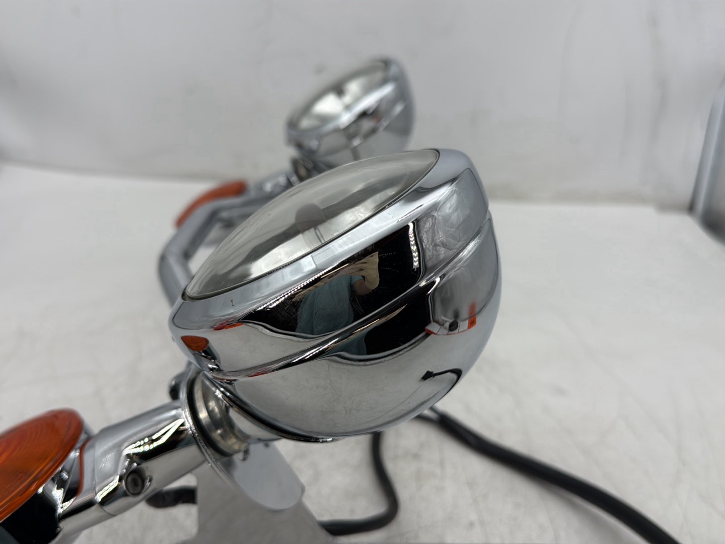 2005 Harley Electra Glide Touring Ultra FLHTCUI OEM Front Turn Signal Indicators Aux Light Bar