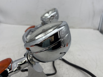 2005 Harley Electra Glide Touring Ultra FLHTCUI OEM Front Turn Signal Indicators Aux Light Bar