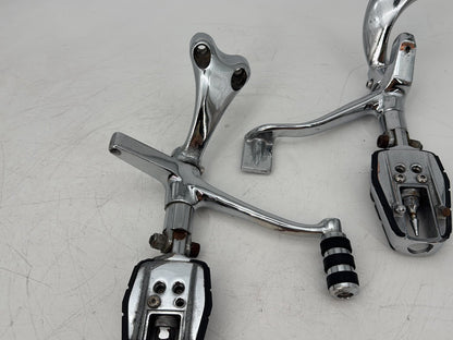 09 Harley Sportster 1200 Low Left Right Foot Brake Control Pegs Kuryakyn Zombie