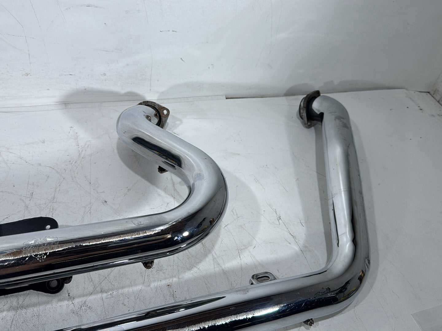 2003 Harley Dyna Wide Glide FXDWG OEM Exhaust Header Pipes Muffler Vance & Hines