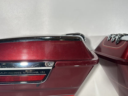 2007 - 2011 Harley-Davidson Touring Electra Glide Ultra Left Right Saddlebags Luggage NOKey 90752-93