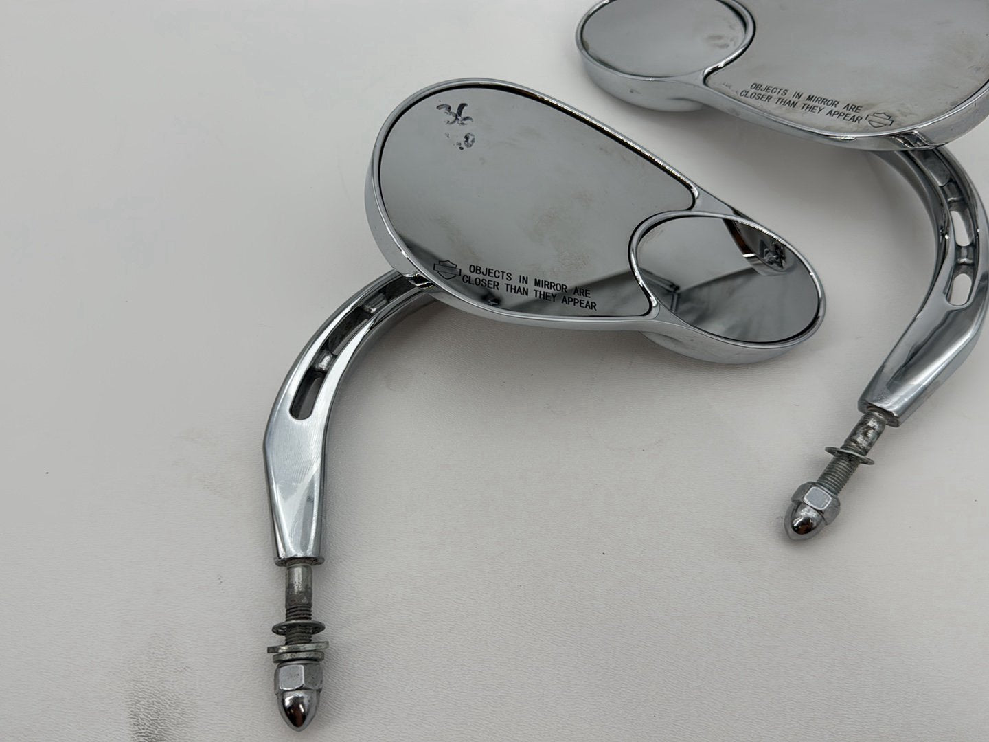 2007 Harley Softail Heritage Classic FLSTC OEM Left Right Rear View Mirror
