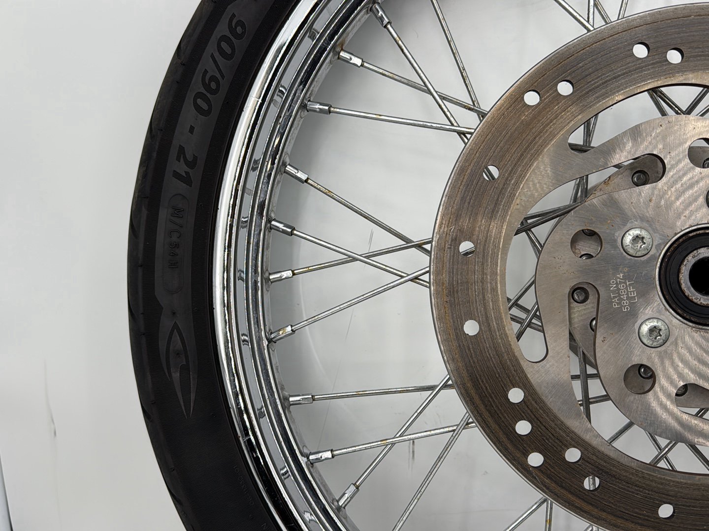 2004 - 2013 Harley-Davidson Sportster 883 Custom Front Wheel Rim Tire Spoked 44610-05