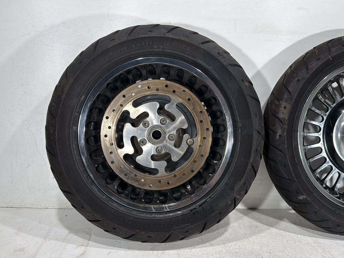 2010 Harley Electra Glide Touring Ultra OEM Front & Rear Wheel Rim Tire 16" 17"