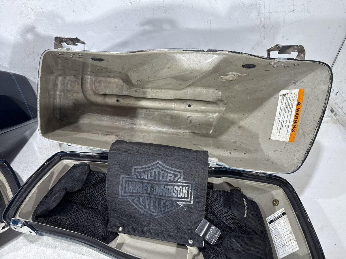 02 Harley Electra Glide Touring Classic OEM Left Right Saddlebags Luggage NOKey