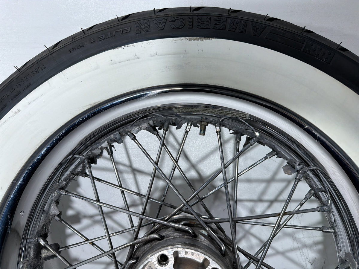 2004 Harley Electra Glide CVO Screamin OEM Front Rear Wheel Rim Tire Spoked 16"