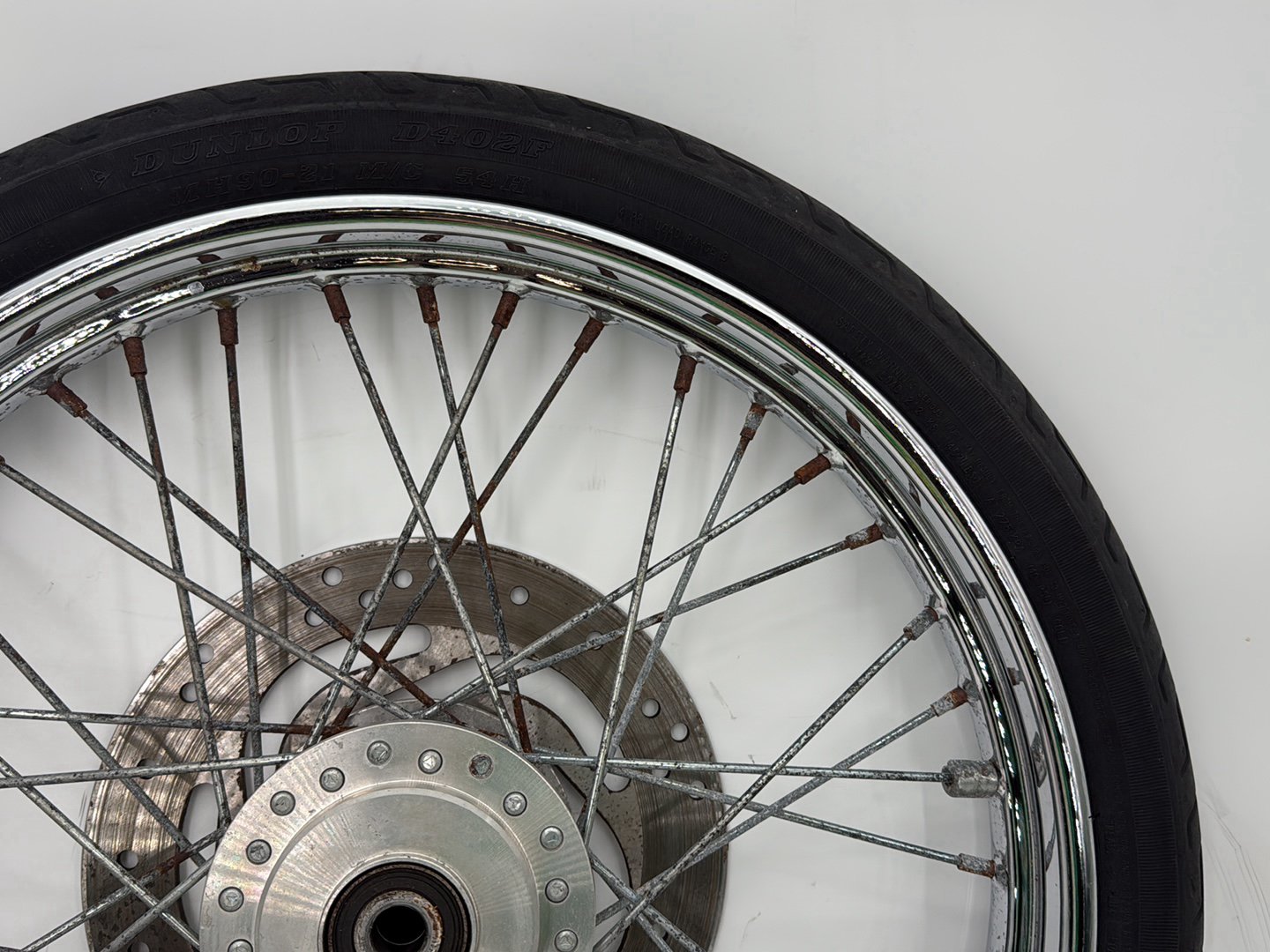 2003 Harley Sportster XL1200C 1200 Custom Anniversary OEM Front Wheel Rim Tire Spoked