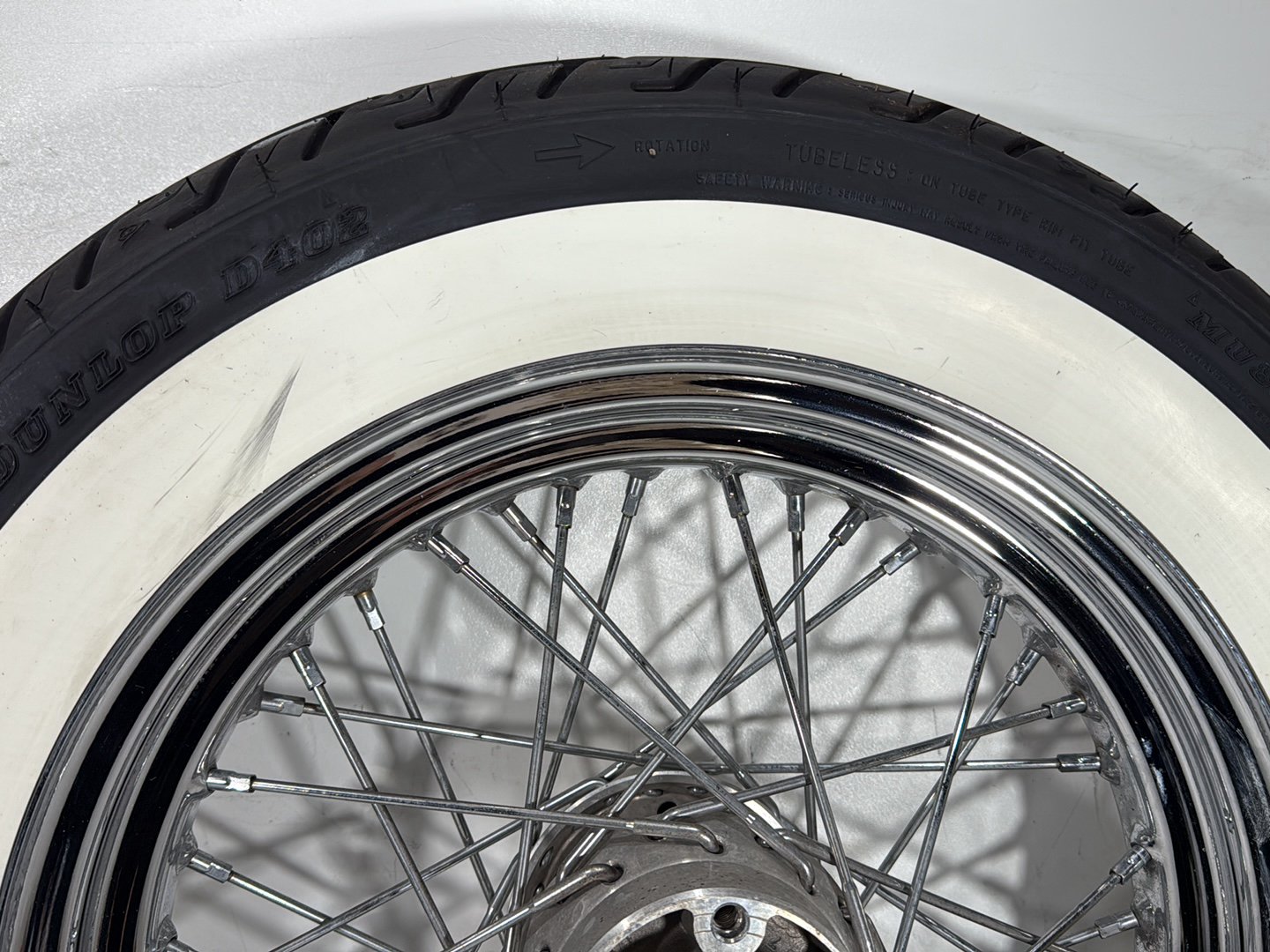2008 Harley Softail Deluxe FLSTN OEM Front Rear Wheel Rim Tire Spoked