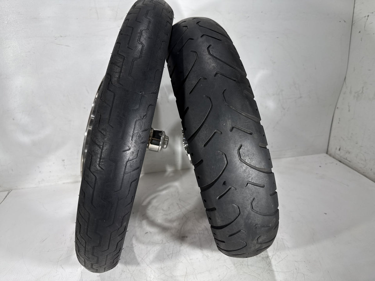 2001 Harley Softail Standard Front Rear Wheel Rim Tire MH90/21 130/90-16 16" 21"