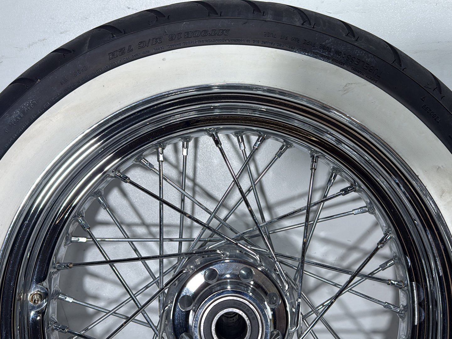 2008 Harley Softail Deluxe FLSTN OEM Front Rear Wheel Rim Tire Spoked