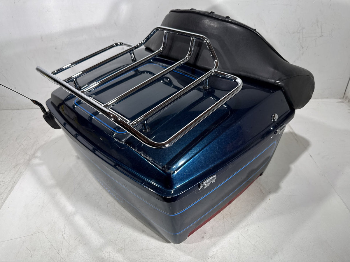 02 Harley Electra Glide Touring Classic OEM Pass Backrest Tour Pak Luggage NOKey