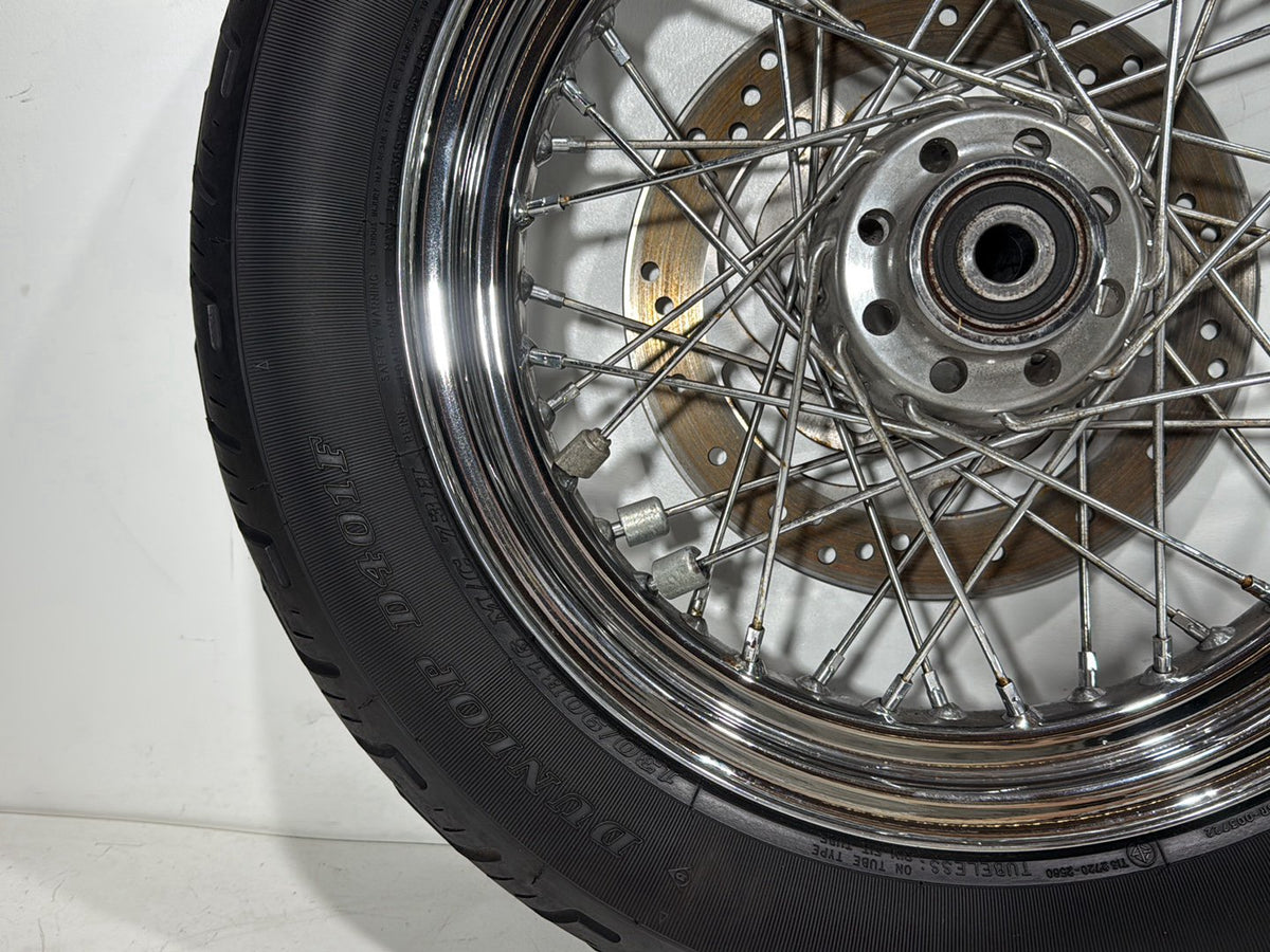 2005 Harley Heritage Softail Front Rear Wheel Rim Tire 130/90B16 150/80B16