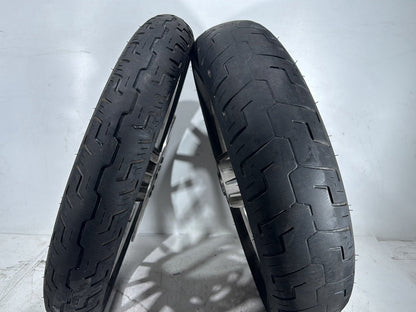 2004 Harley Dyna Super Glide FXDI OEM Front & Rear Wheel Rim Tire