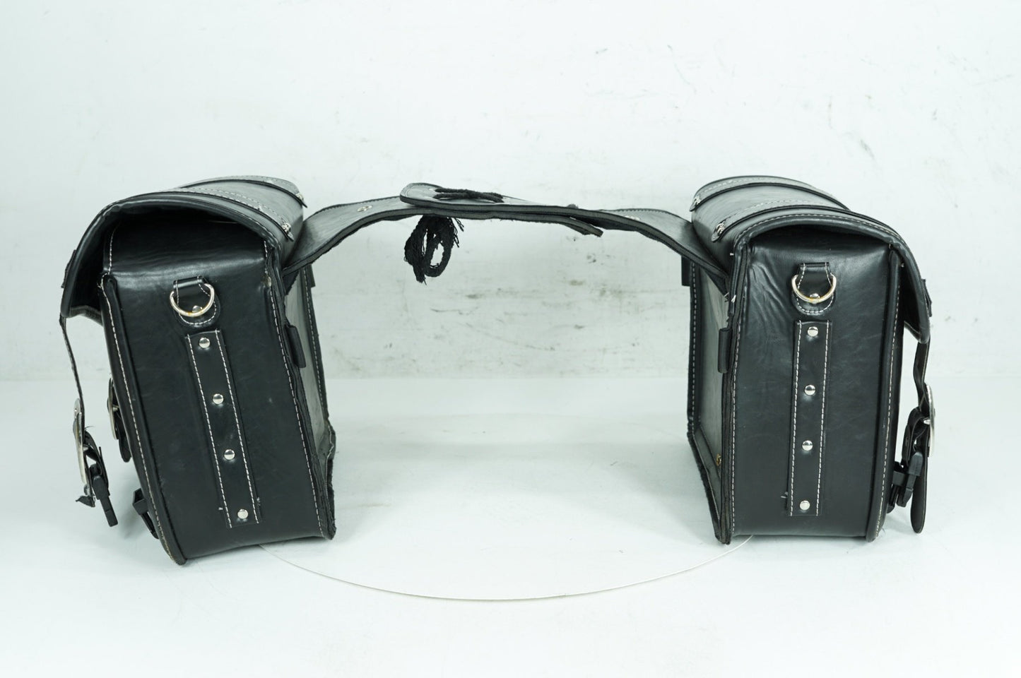 2012 - 2026 Harley-Davidson Sportster Iron 883 Rear Left Right Saddlebags Luggage Leather QINGROCK