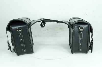 2012 - 2026 Harley-Davidson Sportster Iron 883 Rear Left Right Saddlebags Luggage Leather QINGROCK