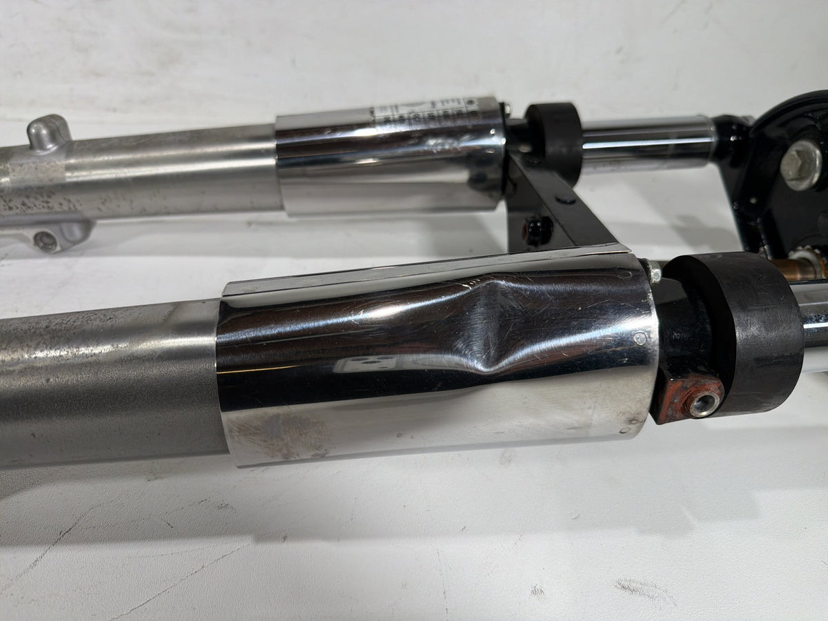 04 Harley Electra Touring Ultra Front Triple Tree Set & LH RH Fork Legs Sliders