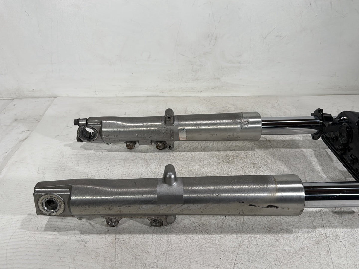 10 Harley Electra Glide Touring Front Triple Tree Set & LH RH Fork Legs Sliders