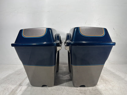 1998 Harley Touring FLHTCUI Electra Glide Ultra OEM Left Right Saddlebags Luggage NOKey
