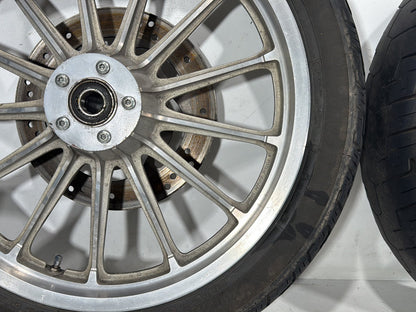 2004 Harley Dyna Super Glide FXDI OEM Front & Rear Wheel Rim Tire