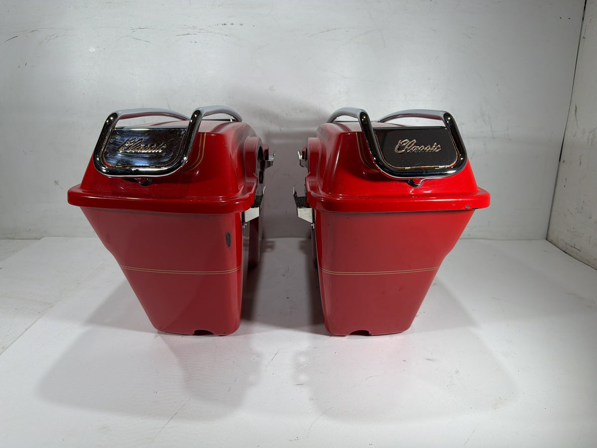 2004 Harley Electra Glide Touring Ultra OEM Left Right Saddlebags Luggage NOKey