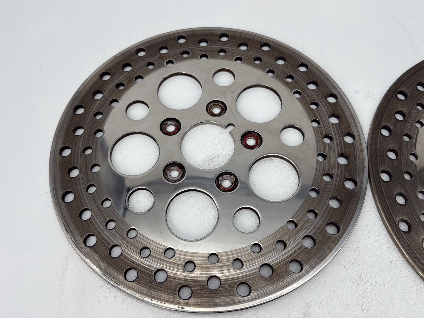 1991 Harley Heritage Softail Classic FLSTC OEM Front Brake Rotors Disc Pair