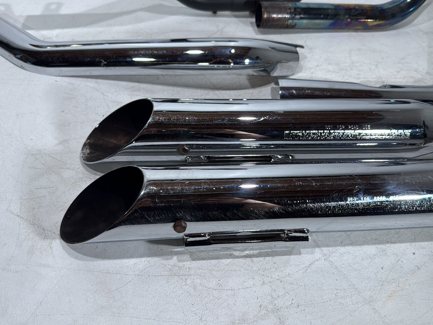 2006 Harley Dyna Super Glide FXDI OEM Exhaust Header Pipes Muffler