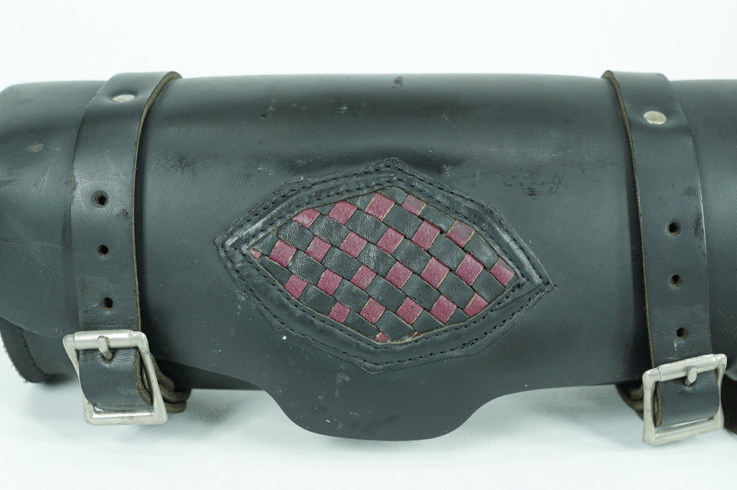 1999 - 2006 Harley-Davidson Dyna Wide Glide Front Onboard Tool Bag Leather Storage Aftermarket