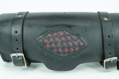 1999 - 2006 Harley-Davidson Dyna Wide Glide Front Onboard Tool Bag Leather Storage Aftermarket