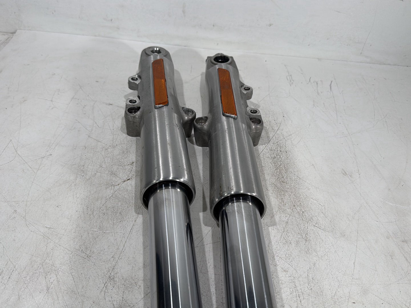 2015 Harley Road Glide Touring FLTRXS OEM Front Left & Right Fork Legs Sliders