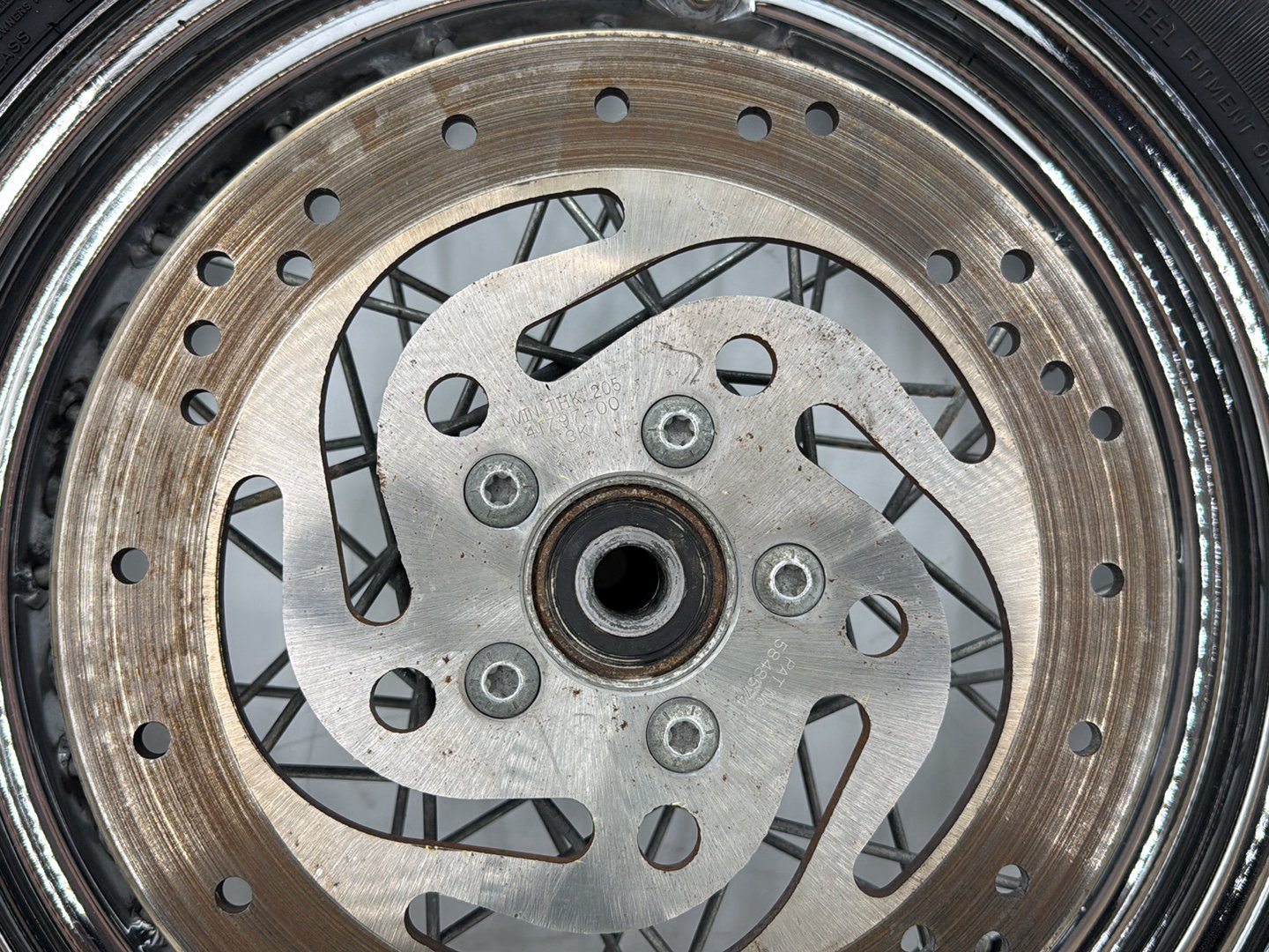 2000 Harley Softail FLSTC Heritage Classic OEM Rear Wheel Rim Tire Spoked
